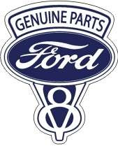 Vintage Genuine Ford Parts V8 Decal   The Best  