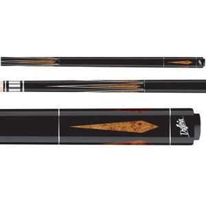  Dufferin Midnight Black Pool Cue with Antique Maple Drop 
