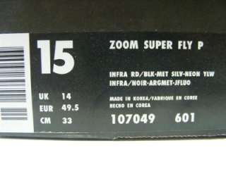 Mens Nike Zoom Super Fly P Track & Field Sneaker Sz 15  