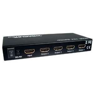  Cables Unlimited SWB 7854 4 Port HDMI Amplifier and Splitter 