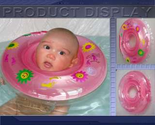   Pink Safe Baby INFANT Bath Swim Neck Float Ring child NEW 1PC  