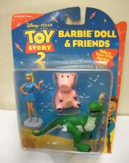   Toy Story 2 Barbie & Friends Figure Set Hamm, Rex, Tour Guide Barbie