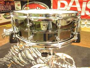 Ludwig 5x14 Black Beauty Snare Drum, Smooth w/ Tube LB418T w/ Free 