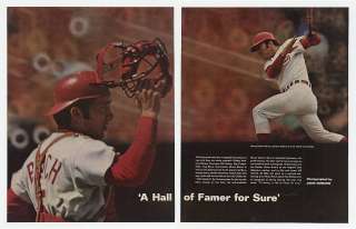 1970 Johnny Bench Cincinnati Reds 5 Page Photo Article  