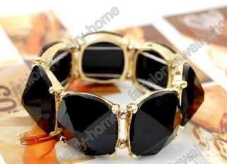 Fashion Black Crystal Gold Plated Bracelet hot!!!  