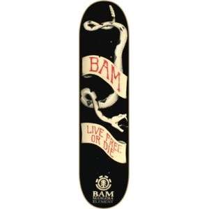 Element Bam Margera Featherlight Banner Skateboard Deck   7.62 x 31 