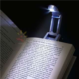Silver Clip On Reading Book Light LED Lamp For  Nook 