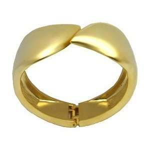   Gold Metal Wide Bangle Cuff Bracelet BGG001 Arts, Crafts & Sewing
