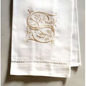  Monogram Embroidered Guest Towel   S   1 Hand Towel