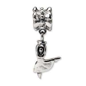 Sterling Silver Reflections Dancer Dangle Bead Jewelry