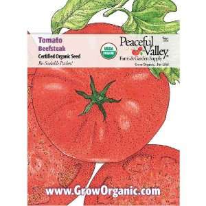  Organic Tomato Seed Pack, Beefsteak Patio, Lawn & Garden