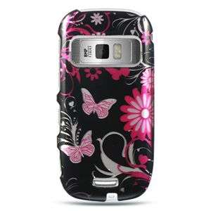 PINK BUTTERFLY HARD CASE COVER FOR NOKIA ASTOUND C7  