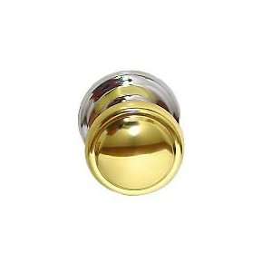  Diplomat Brass Cabinet Knob And Chrome Backplate D31 