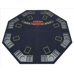    Blue 4 Fold Octagon Poker/Blackjack Table Top: Sports & Outdoors