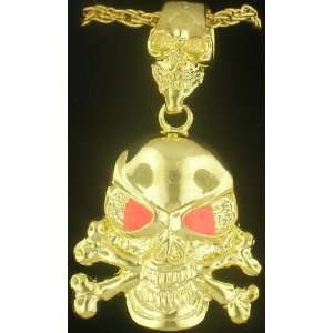   BONES & 28 chain in Gold BLING HIP HOP CHARMS 