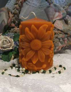 Silicone Daisy Sunflower Flower Pillar Candle Mold  