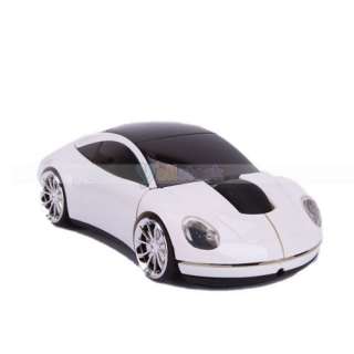 4G White Car Wireless Mouse USB Wireless Optical Mous  