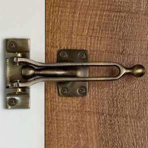  Solid Brass Door Guard   Antique Brass: Home Improvement