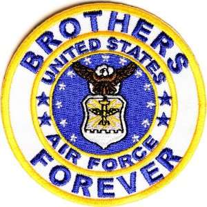  Brothers Forever Air Force Patch, 3x3 inch, small 