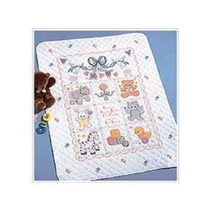 Bucilla 40787 Babies Are Precious Stamped Cross Stitch Kit, 34 Inch by 