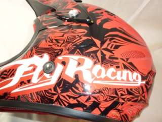 Fly Racing Chaos Youth Helmet Red; SM (48 49cm) NEW  