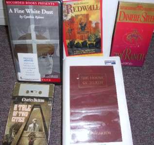 Edith Wharton Redwall Dickens Novels Audio tapes Lot  