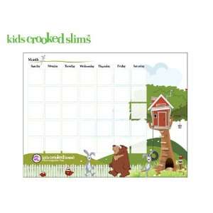   Stickers   Kids Crooked Slims Dry Erase Wall Calendar: Everything Else