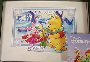   WINNIE THE POOH 10 Christmas Holiday Cards & Envelopes NEW  