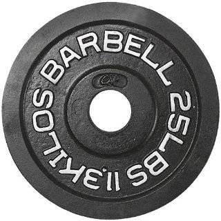 CAP Barbell 25 lb Black Olympic Weight Plate