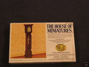 House of Miniatures Tall Clock dollhouse furniture kit  