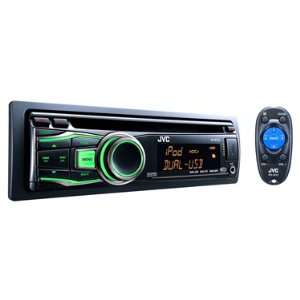com JVC KDR720 Single DIN Dual USB / CD Receiver with Front AUX Car 