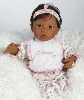 Baby Rihanna, 19 African American Baby Doll (Lifelike)  