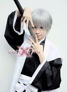 Bleach Ichimaru Gin New Cosplay Short Grey Hair Wig X147  
