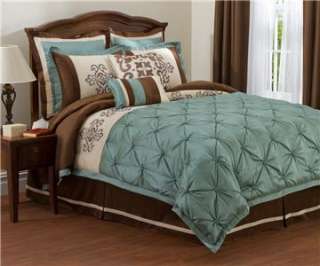 ABIGAIL 8 piece King comforter set with2 pillows and 2 euro shams