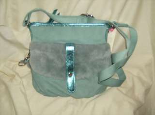 UGG Turquoise Blue Suede Crossbody Handbag NWT $148  