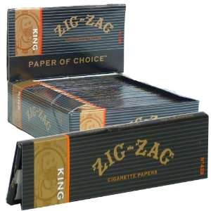 Zig Zag King Size Cigarette Rolling Paper (24 Booklets Retailers Box 
