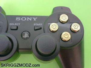 PS3 Controller 9mm Bullet Custom Button  