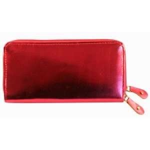   Zipper w/Detachable Clutch Womens Wallet   Pink