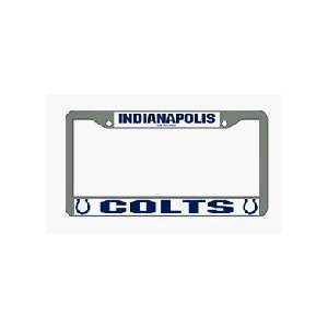  Indianapolis Colts Chrome License Plate Frame   Set of 2 