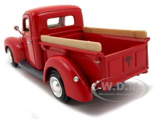 1940 FORD PICKUP TRUCK RED 1:24 DIECAST MODEL CAR  