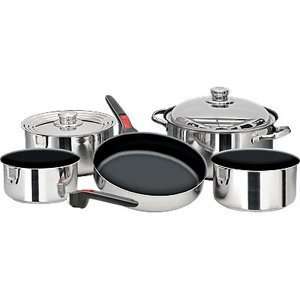Magma Nestable Non Stick Stainless Steel Cookware (Set of 10)  