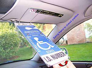 Handicap Placard Protector Cover Sleeve Plastic Holder  