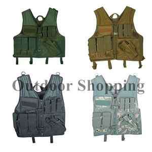 MOLLE MODULAR MULTIPLE POUCHES CROSS DRAW VEST   Adjustable, Fits Most 