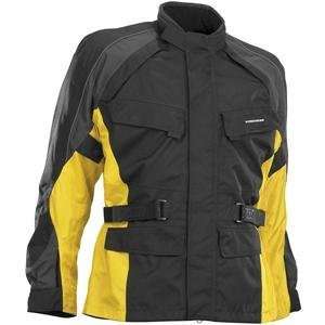  Firstgear Jaunt Jacket   Small/Black/Yellow Automotive