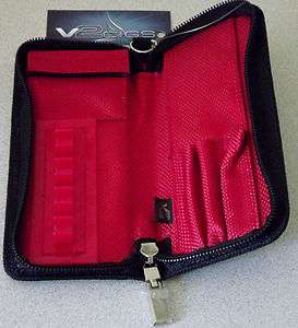   Black Red Soft V2 Electronic Vapor E Cigarette Zipper Case Only  