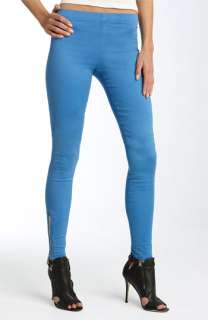 Joes Jeans Side Zip Hem Stretch Denim Leggings (Robin Blue Wash 