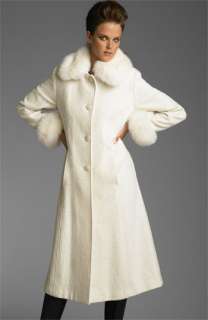 Marvin Richards Fox Trim Long Coat  