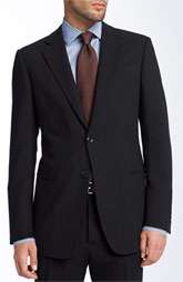 Armani Collezioni Trim Fit Black Wool Suit $1,895.00
