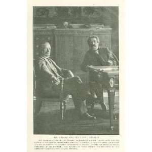  1917 Print David Lloyd George & Aristide Briand 