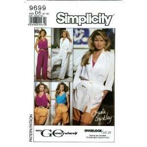Simplicity 9699 Sewing Pattern Christie Brinkley Misses Pants Shorts 